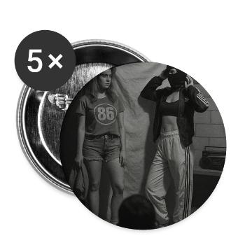 Partenaire - Lot de 5 moyens badges (32 mm) - blanc - Devant