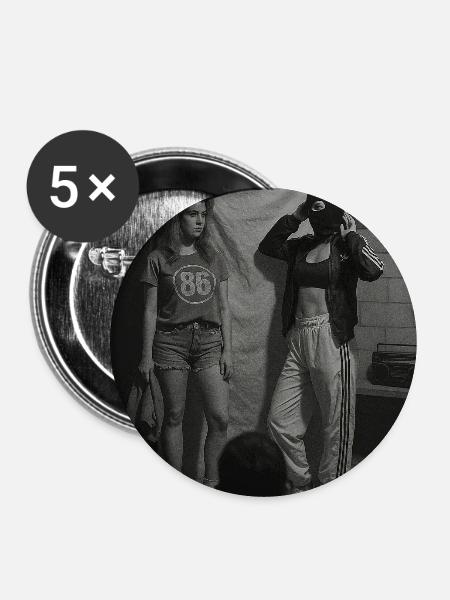 Partner - Buttons mittel 32 mm (5er Pack) - Weiß