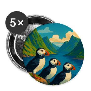 Lofoten - Buttons medium 1.26"/32 mm (5-pack) - white - Front