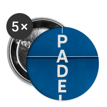 Padel tennis - Buttons medium 1.26"/32 mm (5-pack) - white - Front