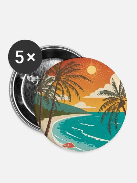 Where Dreams Meet Reality - Buttons mittel 32 mm (5er Pack) - Weiß