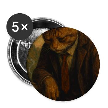 Es war ein langer Tag in einem langen Jahr - Buttons mittel 32 mm (5er Pack) - Weiß - Vorne