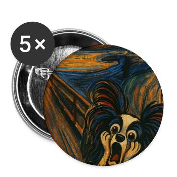 The scream papillon Jesko - Buttons medium 1.26"/32 mm (5-pack) - white - Front