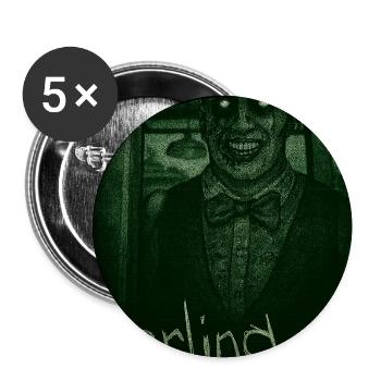 Eddie Gluskin Vision nocturne 'Darling' Horror Design - Lot de 5 moyens badges (32 mm) - blanc - Devant