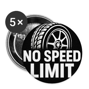 Réglage automatique - Lot de 5 moyens badges (32 mm) - blanc - Devant