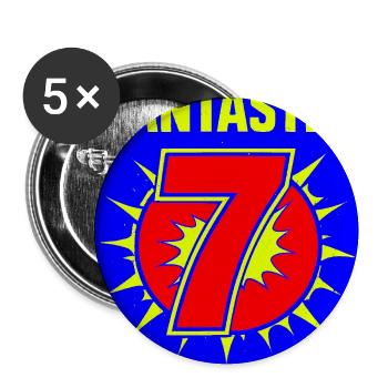 Fantastic 7 Retro Burst - Buttons medium 1.26"/32 mm (5-pack) - white - Front
