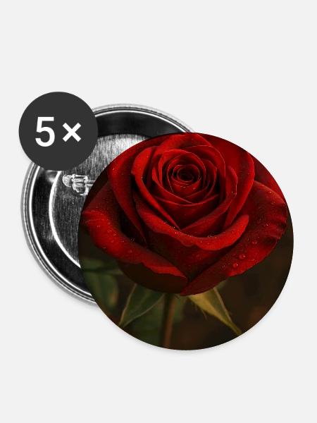 Furcht erhob sich - Buttons mittel 32 mm (5er Pack) - Weiß
