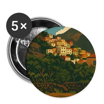 La Calera Valle Gran Rey - Buttons medium 1.26"/32 mm (5-pack) - white - Front