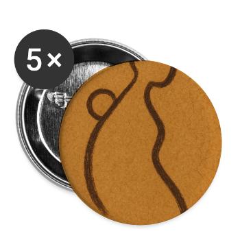 The First Kingdom - Buttons medium 1.26"/32 mm (5-pack) - white - Front
