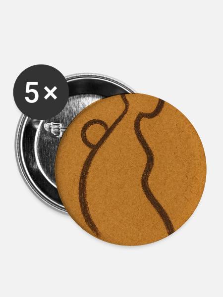 Das erste Königreich - Buttons mittel 32 mm (5er Pack) - Weiß