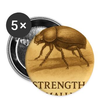 La force dans la petitesse - Lot de 5 moyens badges (32 mm) - blanc - Devant