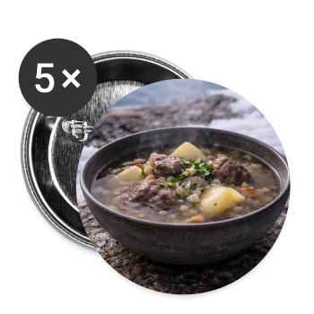 Suaasat - Buttons mittel 32 mm (5er Pack) - Weiß - Vorne