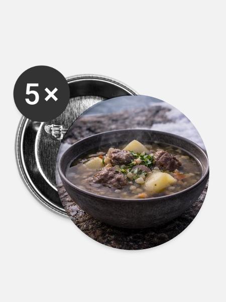Suaasat - Buttons mittel 32 mm (5er Pack) - Weiß