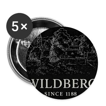 Wildberg Historische Landschaft - Buttons mittel 32 mm (5er Pack) - Weiß - Vorne