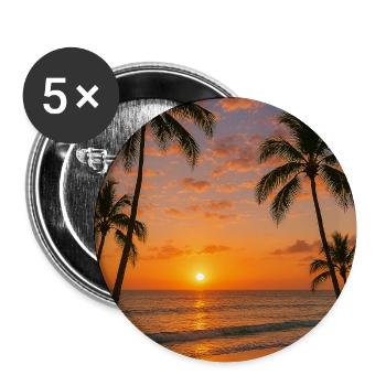 RockyZoo28 - Buttons medium 1.26"/32 mm (5-pack) - white - Front