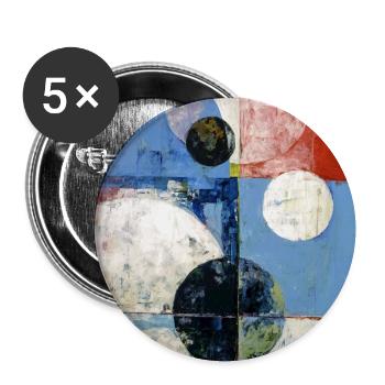herbi793_abstract - Buttons medium 1.26"/32 mm (5-pack) - white - Front