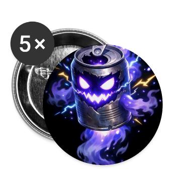 Purple Haunted Cannon Halloween - Buttons medium 1.26"/32 mm (5-pack) - white - Front