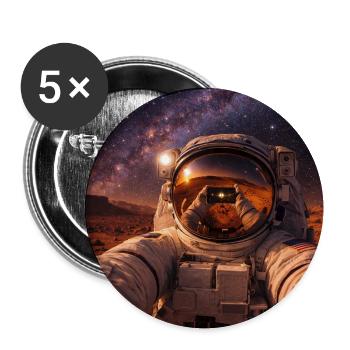 Martian Night Explorer - Buttons medium 1.26"/32 mm (5-pack) - white - Front