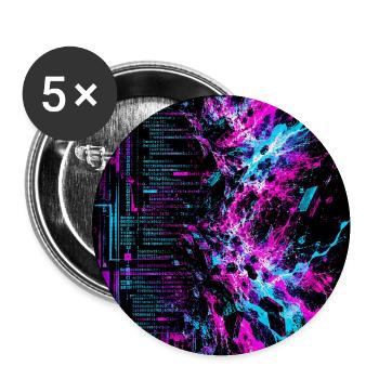 Schredder die Definitionen - Buttons mittel 32 mm (5er Pack) - Weiß - Vorne