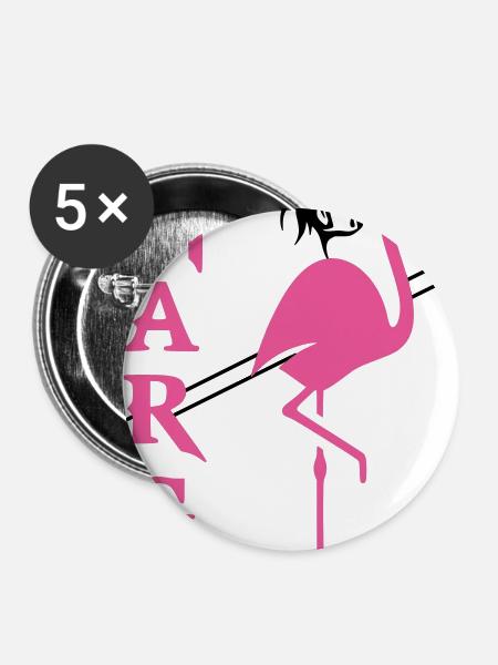 Camargue - Buttons mittel 32 mm (5er Pack) - Weiß
