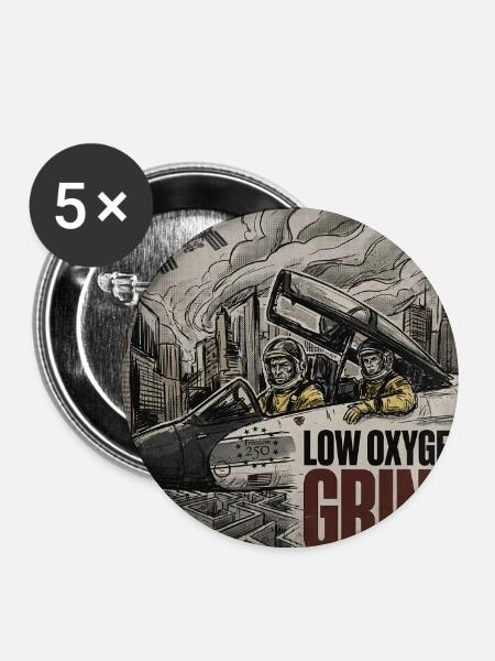 Groß - Buttons mittel 32 mm (5er Pack) - Weiß