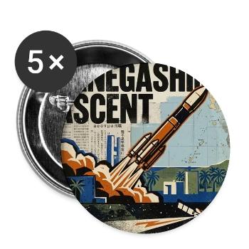 Design übersetzen - Buttons mittel 32 mm (5er Pack) - Weiß - Vorne