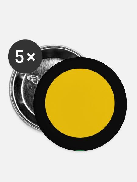Ampel - Buttons mittel 32 mm (5er Pack) - Weiß