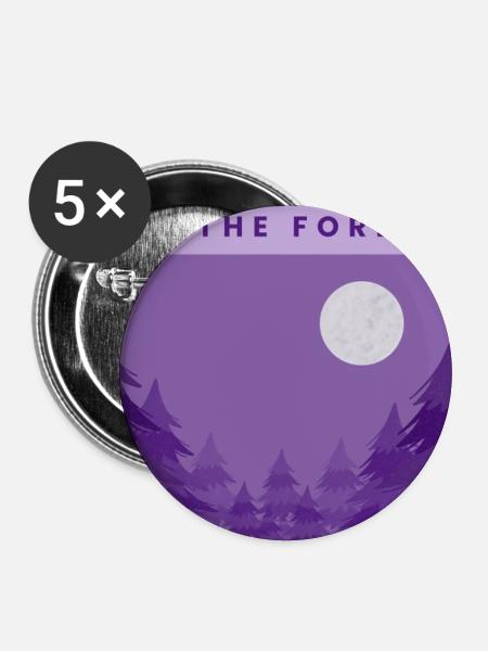 Wie ein Echo im Wald - Buttons mittel 32 mm (5er Pack) - Weiß