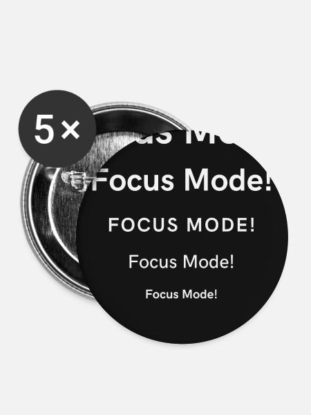 Focus Mode Shirt - Buttons mittel 32 mm (5er Pack) - Weiß