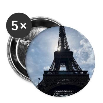 Supi - Lot de 5 moyens badges (32 mm) - blanc - Devant