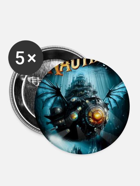 Nautilus - Buttons mittel 32 mm (5er Pack) - Weiß