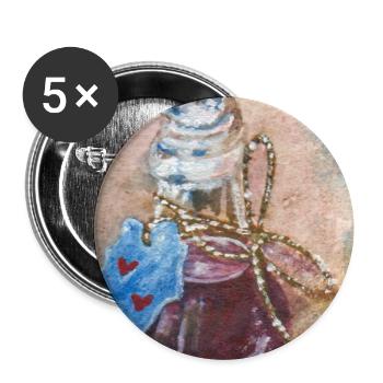 Potion - Lot de 5 moyens badges (32 mm) - blanc - Devant