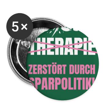 PSYCHO_05 - Buttons mittel 32 mm (5er Pack) - Weiß - Vorne