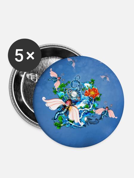 Wunderbares Tier - Buttons mittel 32 mm (5er Pack) - Weiß