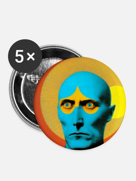 Surreal 08 - Buttons mittel 32 mm (5er Pack) - Weiß