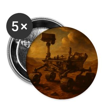 Das Ende der Welt - Buttons mittel 32 mm (5er Pack) - Weiß - Vorne