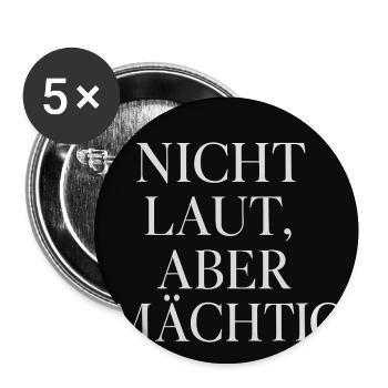 Starke Nacht, ruhige Kraft Motiv - Buttons mittel 32 mm (5er Pack) - Weiß - Vorne