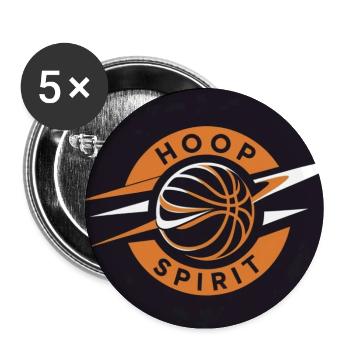 Hoop Spirit - Buttons mittel 32 mm (5er Pack) - Weiß - Vorne
