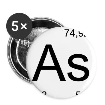 As Element Art Print - Buttons medium 1.26"/32 mm (5-pack) - white - Front