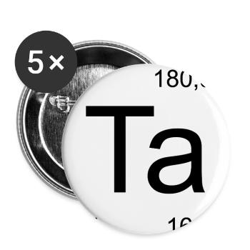 Ta Element Minimal Design - Buttons medium 1.26"/32 mm (5-pack) - white - Front