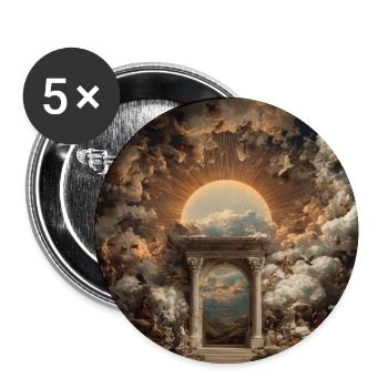 Apotheose - Buttons mittel 32 mm (5er Pack) - Weiß - Vorne