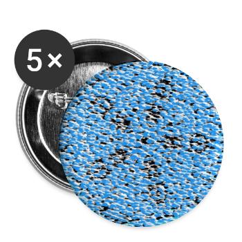Blue Pebble Mosaic Circle - Buttons medium 1.26"/32 mm (5-pack) - white - Front