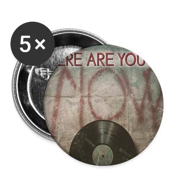 Wo bist du jetzt von Mark Noone - Buttons mittel 32 mm (5er Pack) - Weiß - Vorne