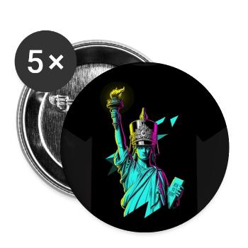 Liberty Upgrade: State 52 - Buttons mittel 32 mm (5er Pack) - Weiß - Vorne