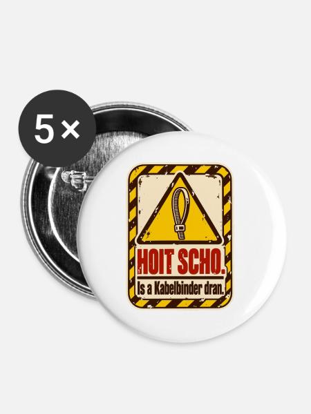 Hoit scho Kabelbinder - Buttons mittel 32 mm (5er Pack) - Weiß