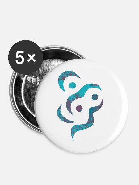 yoga-design_16 - Buttons mittel 32 mm (5er Pack) - Weiß