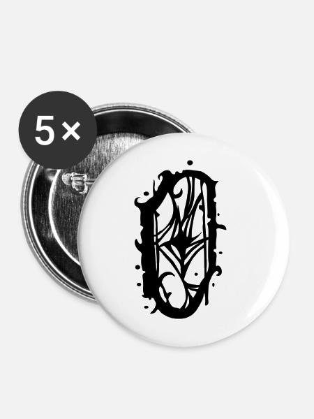 O - Buttons mittel 32 mm (5er Pack) - Weiß