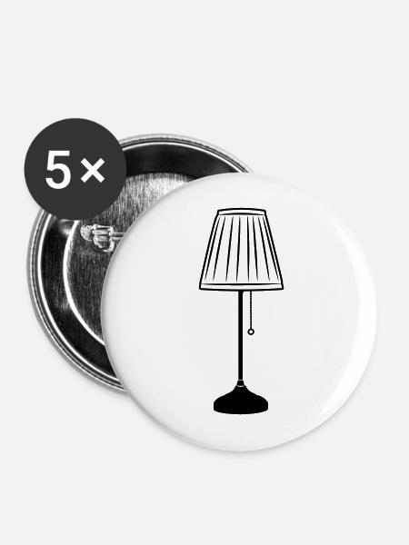 Beleuchtungslampen im Wohnzimmer - Buttons mittel 32 mm (5er Pack) - Weiß