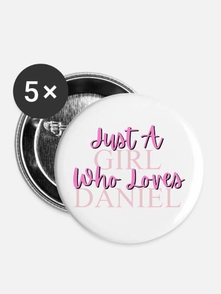 Inspirierendes mädchenhaftes Zitat-Design - Buttons mittel 32 mm (5er Pack) - Weiß