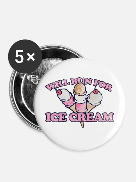 lol - Buttons mittel 32 mm (5er Pack) - Weiß